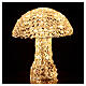 Mushroom illuminated with 200 LEDs, height 48 cm indoor outdoor use diamond warm white lights s2