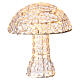 Mushroom illuminated with 200 LEDs, height 48 cm indoor outdoor use diamond warm white lights s3