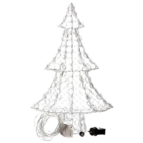 Christmas lights tree 120 LEDs, for indoor and outdoor use, ice-white h. 65 cm 3