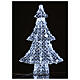 Christmas lights tree 120 LEDs, for indoor and outdoor use, ice-white h. 65 cm s1