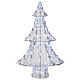 Decoração Árvore de Natal Luminosa 120 Lâmpadas LED 65 cm Branco Frio Interior/Exterior s2