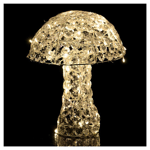 Mushroom Lighted with 95 LED in warm white diamond h 39 cm indoor and outdoor use 1