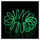 Neon Draht modellierbar mit Lichtspielen grün 2.7mt s1