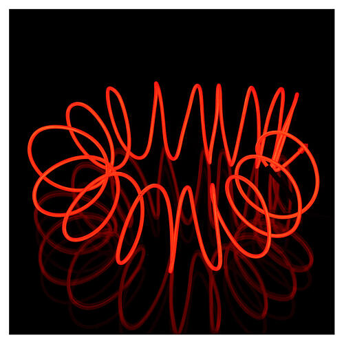 Neon Draht modellierbar mit Lichtspielen rot 2.7mt 1