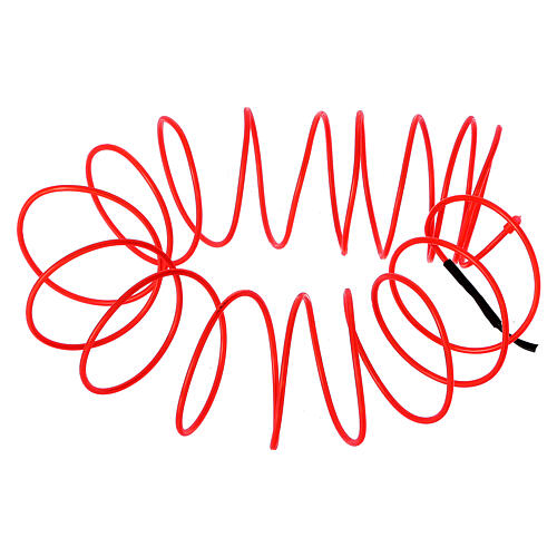 Mini mouldable red neon light with plays of light 2.7 m battery 3