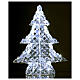 Luce albero 60 led h 45 cm uso interno esterno bianco ghiaccio s1