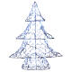 Luce albero 60 led h 45 cm uso interno esterno bianco ghiaccio s2