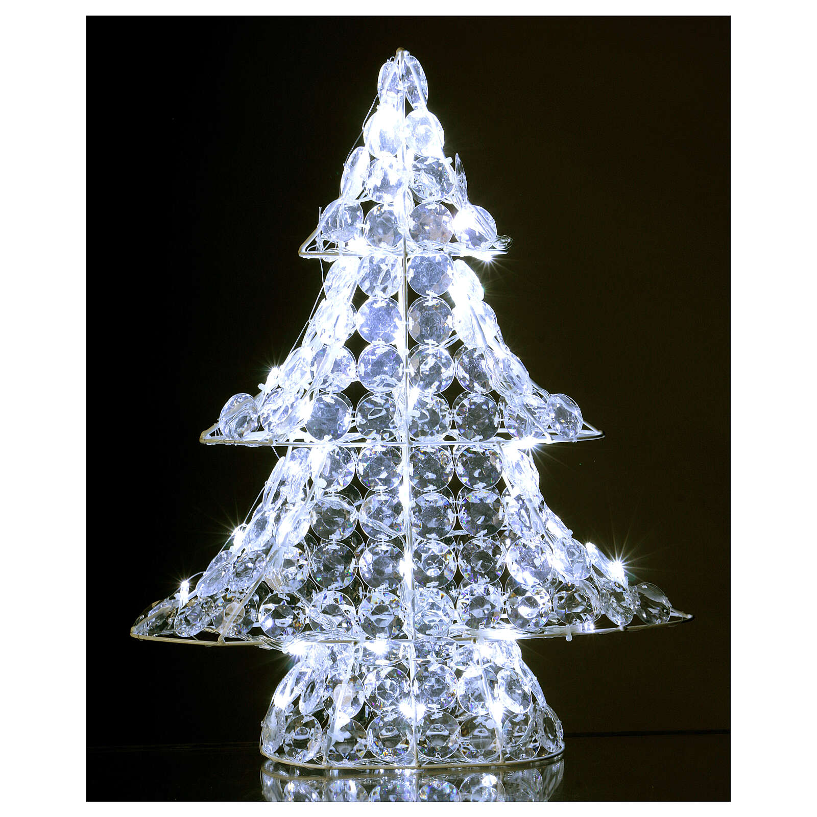 Christmas Tree Illuminated With 60 Ice White Led H 45 Cm Online Sales On Holyart Com