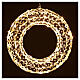 Coroa Luminosa Efeito Diamantes 120 Lâmpadas LED Interior/Exterior 50 cm Branco Quente s3