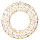 Coroa Luminosa Efeito Diamantes 120 Lâmpadas LED Interior/Exterior 50 cm Branco Quente s5