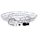 Coroa Luminosa Efeito Diamantes 120 Lâmpadas LED Interior/Exterior 50 cm Branco Quente s7
