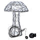 Illuminated Mushroom 65 diamond LED h 30 cm indoor outdoor ice white s5