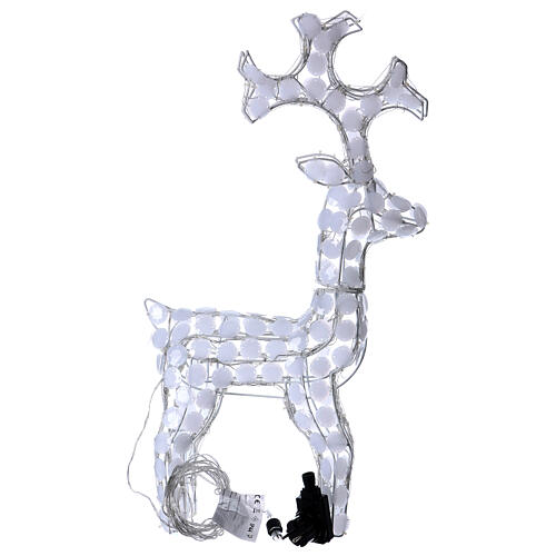 Christmas lights reindeer 80 LEDs, for indoor and outdoor use, ice-white h. 66 cm 7