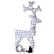 Christmas lights reindeer 80 LEDs, for indoor and outdoor use, ice-white h. 66 cm s7