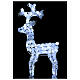 Luce renna bianco ghiaccio 80 led h 66 cm uso interno esterno s1