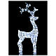 Christmas lights reindeer 200 LEDs, for indoor and outdoor use, ice-white h. 115 cm s1