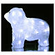 Luz navideña oso 30 led largo 30 cm uso int ext blanco hielo s3