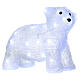 Luce natalizia orso 30 led 25x30x15 cm uso int est bianco ghiaccio s2