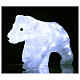 Lumière Noël ourson 40 LED h 36 cm usage int/ext blanc glace s2