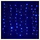 Lichtervorhang mit 400 LEDs Innen- und Außenbereich kaltweißes und blaues Licht mit Speicher s1