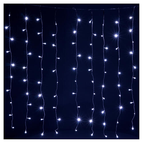 Illuminated Curtain indoor outdoor, warm and cold white 400 LED with memory 1