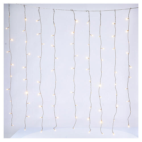 Illuminated Curtain indoor outdoor, warm and cold white 400 LED with memory 5