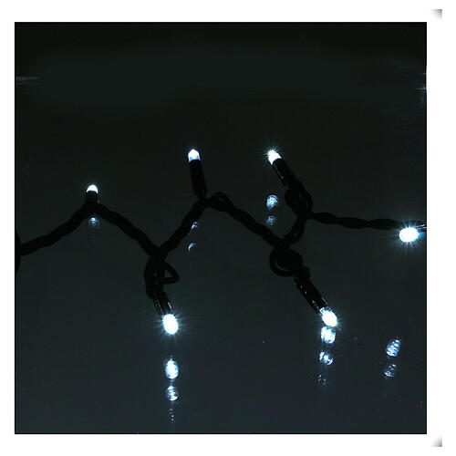 Lumières Noël 300 LED blanc glace usage intérieur extérieur 3