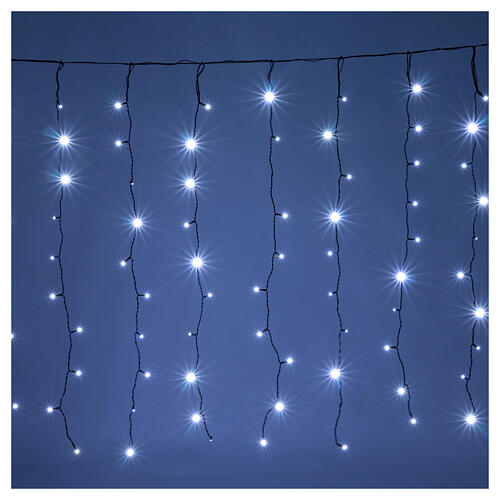 Luci natale 240 led bianco ghiaccio uso interno esterno 1