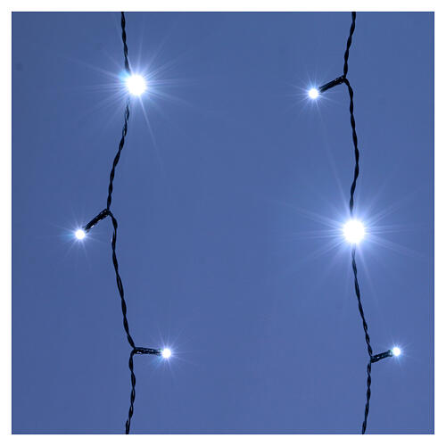 Luci natale 240 led bianco ghiaccio uso interno esterno 3