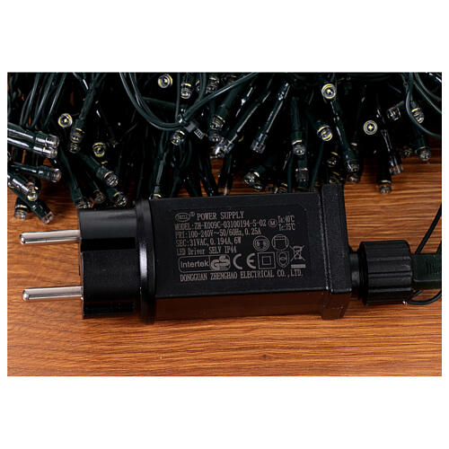 Luci natale 240 led bianco ghiaccio uso interno esterno 8