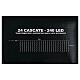 Luci natale 240 led bianco ghiaccio uso interno esterno s6