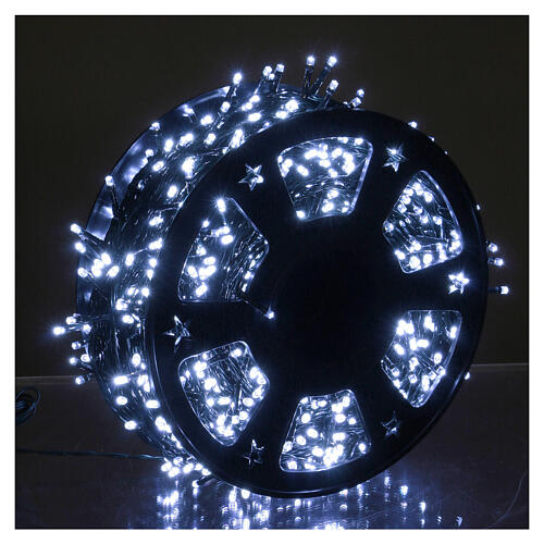 Chain with 1200 ice white LED lights with Memory and App 1