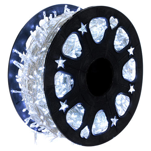 1500 LED String Light Wheel Ice White with Memory and App 2