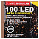 Curtain 100 Jumbo LED lights cold white, extendable s6