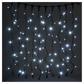 Luces de Navidad: Cortina 100 Jumbo Led Blanco Hielo prolongable Luces de Navidad: Cortina 100 Jumbo Led Blanco Hielo prolongable