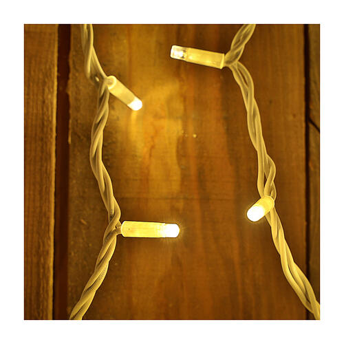 String Light Curtain Warm Light 100 Jumbo LED Extendable 3