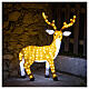 Christmas lights White Reindeer 240 cold coloured LEDs h. 1 m s1