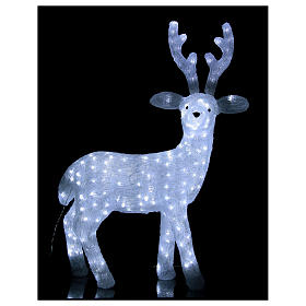 Luci di Natale: Illuminazione Renna h.1 m con 240 led Ghiaccio interno esterno