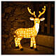 Christmas lights Brown Reindeer 240 warm coloured LEDs h. 1 m s1