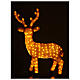 Christmas lights Brown Reindeer 240 warm coloured LEDs h. 1 m s5