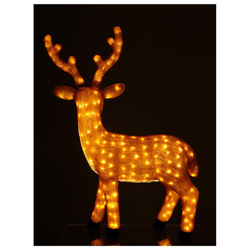 Brown LED Reindeer 1 meter 240 LED warm light indoor outdoor use 5