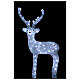 Christmas lights White Reindeer 120 cold coloured LEDs h. 84 cm s1