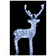 Christmas lights White Reindeer 120 cold coloured LEDs h. 84 cm s3