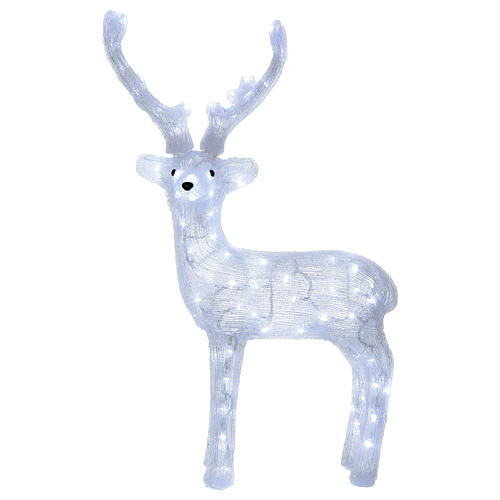White LED Reindeer 120 cold lights 84 cm 4