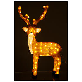Weihnachtslichter: Leucthendes Renntier 84cm 120 warmweissen Leds Weihnachtslichter: Leucthendes Renntier 84cm 120 warmweissen Leds
