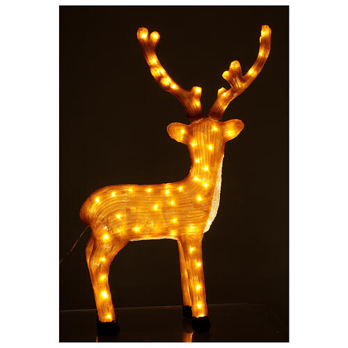 Lighted Brown Reindeer 84 cm 120 LED warm light 3