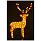 Lighted Brown Reindeer 84 cm 120 LED warm light s3