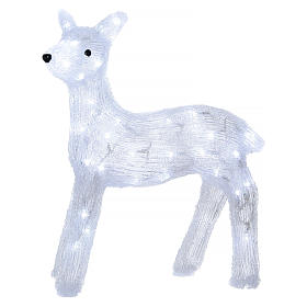 Weihnachtslichter: Leuchtendes Hirschkalb 50cm kaltweiss 60 Leds Weihnachtslichter: Leuchtendes Hirschkalb 50cm kaltweiss 60 Leds