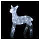 Luminaire de Noël Faon 60 Leds lumière blanc froid h 50 cm s5