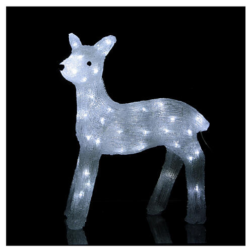 LED Fawn Holiday Decoration 60 LEDs cold light h. 50 cm 5